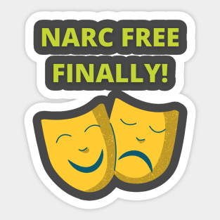 Narc Free Finally Sticker